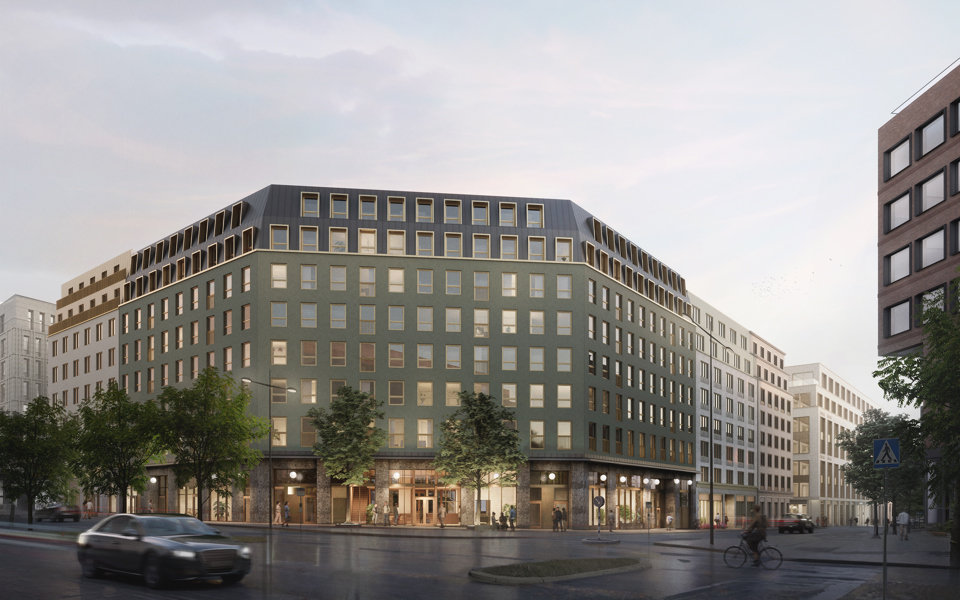 Vy från norr vid Nordenflychtsvägen - Lindhagensgatan.